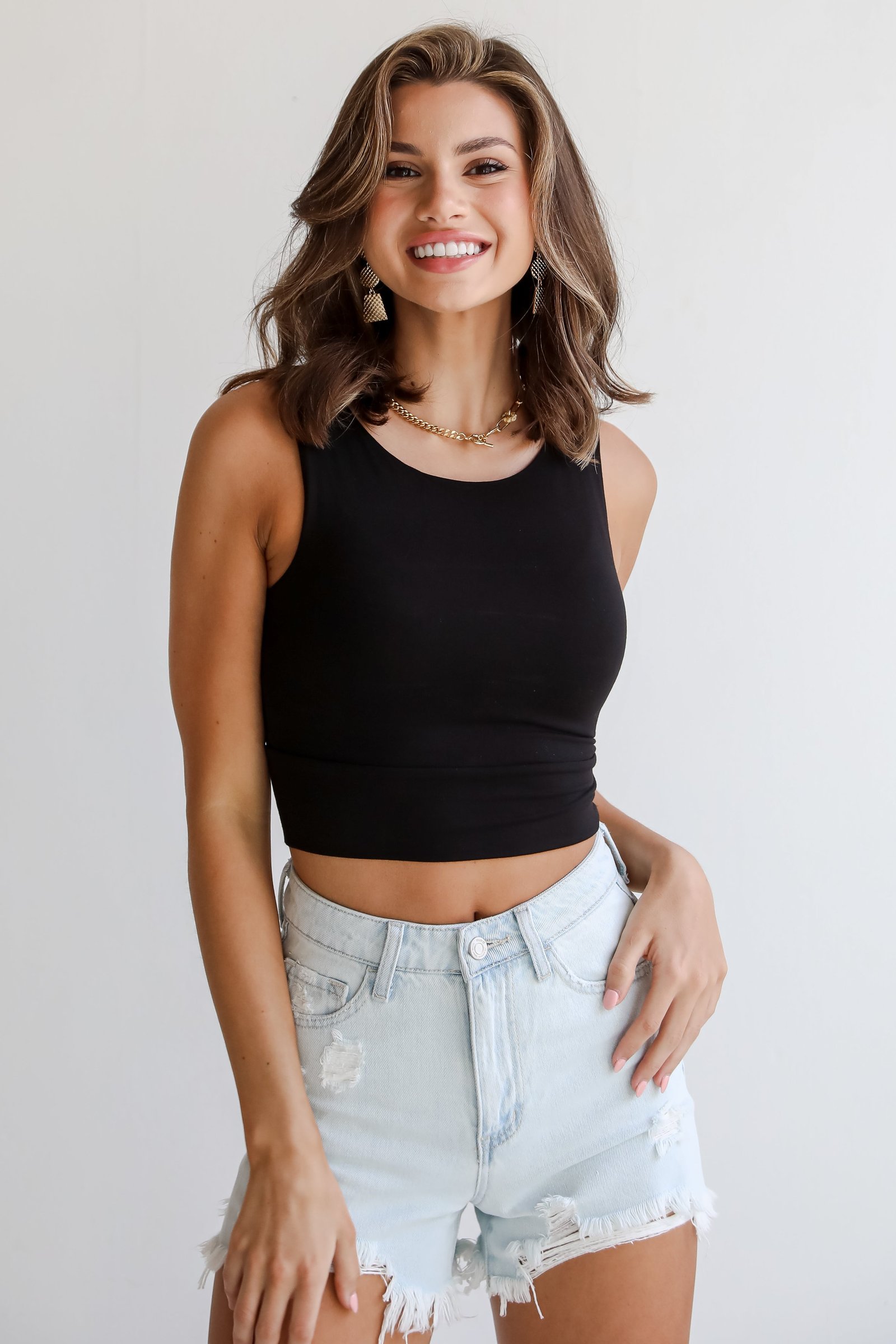 Brielle Everyday Cropped Tank MO14