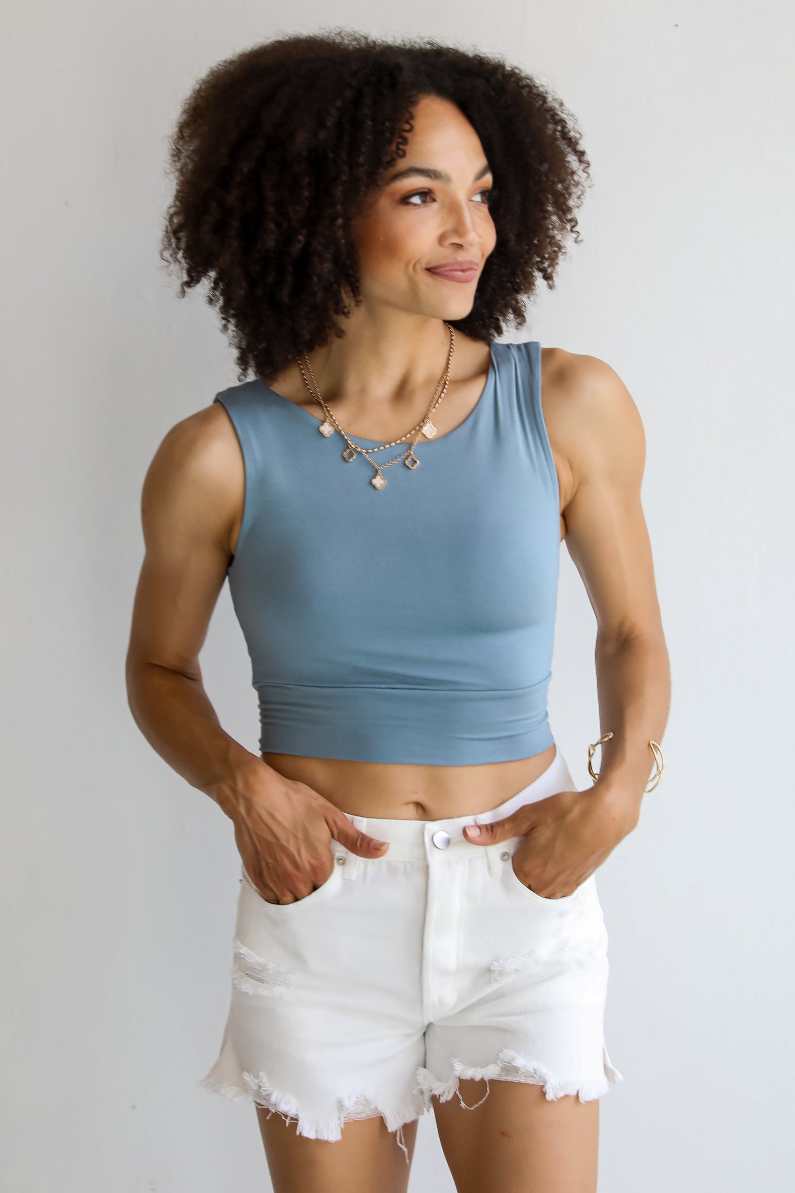 Brielle Everyday Cropped Tank MO14