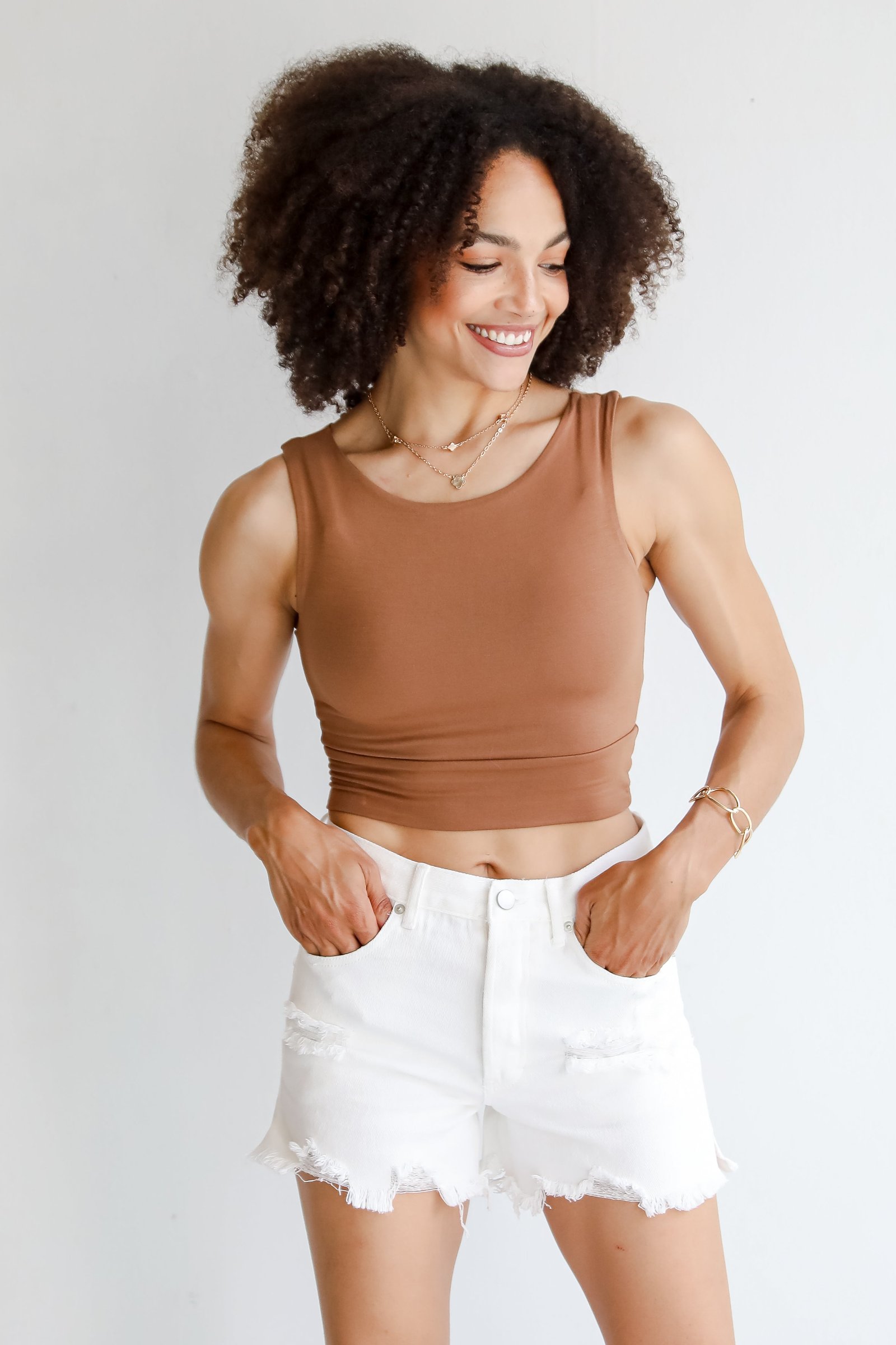 Brielle Everyday Cropped Tank MO14