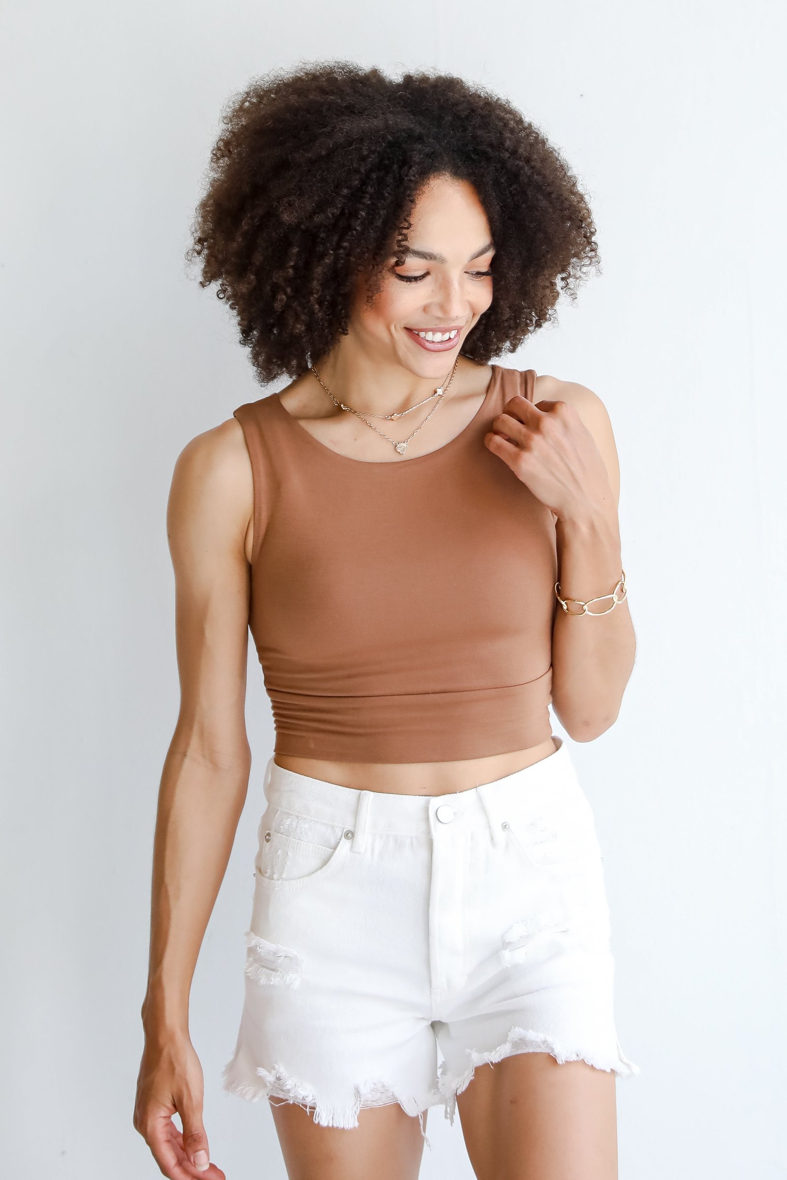 Brielle Everyday Cropped Tank MO14